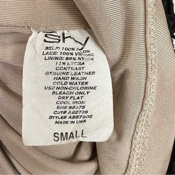 Sky lliana Lace Off-Shoulder Mini Dress in Black - Picture 11 of 11